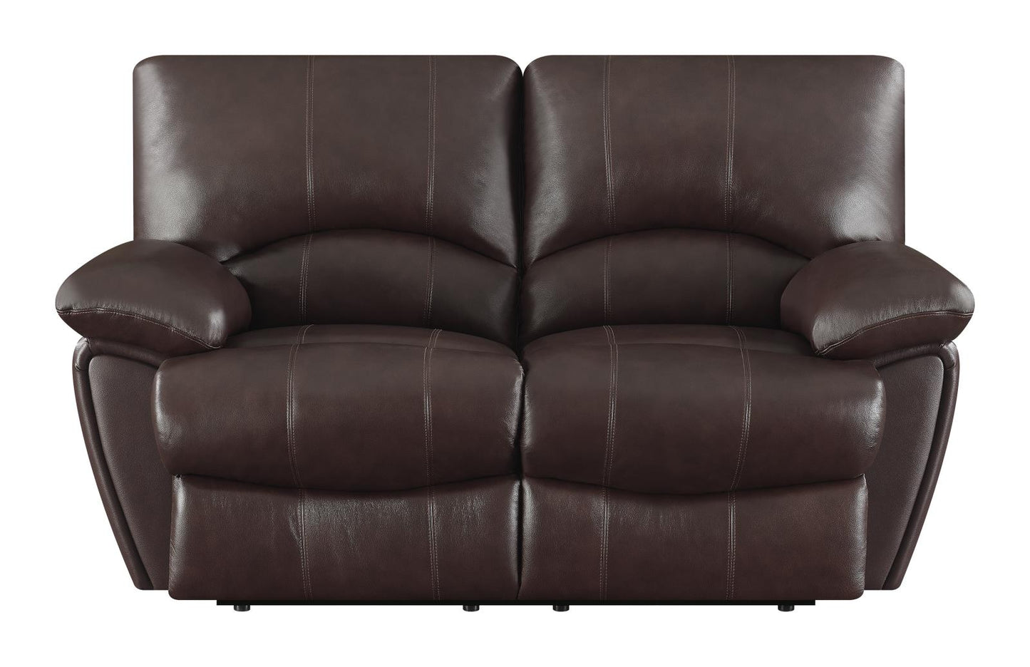 Clifford - Clifford Upholstered Pillow Top Arm Living Room Set Chocolate Brown