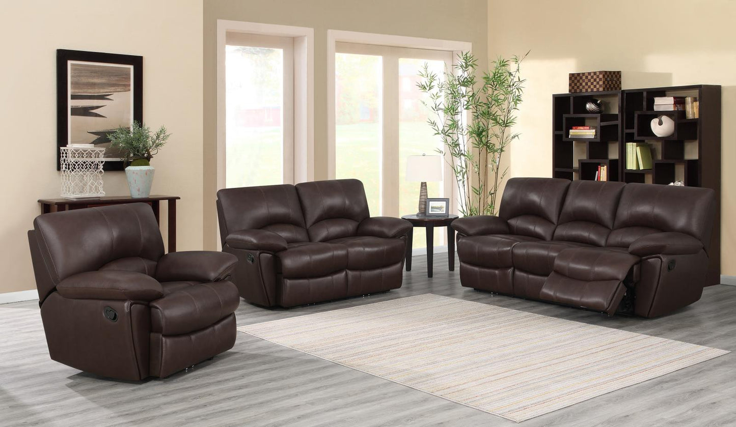 Clifford - Clifford Pillow Top Arm Motion Loveseat Chocolate