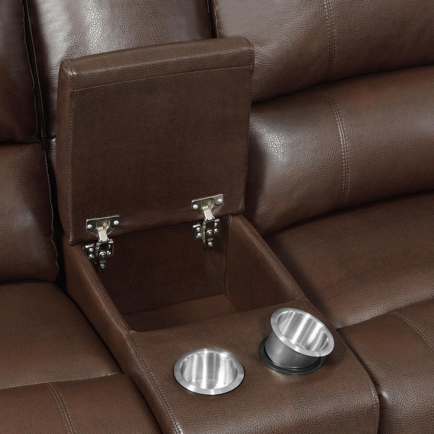 Mackenzie - Mackenzie 6-Piece Motion Sectional Chestnut