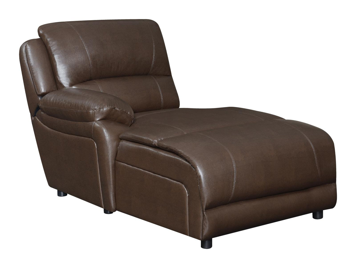 Mackenzie - Mackenzie 3-piece Upholstered Tufted Motion Sectional Chestnut