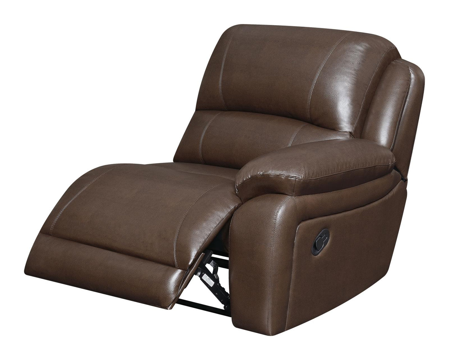 Mackenzie - Mackenzie 3-piece Upholstered Tufted Motion Sectional Chestnut
