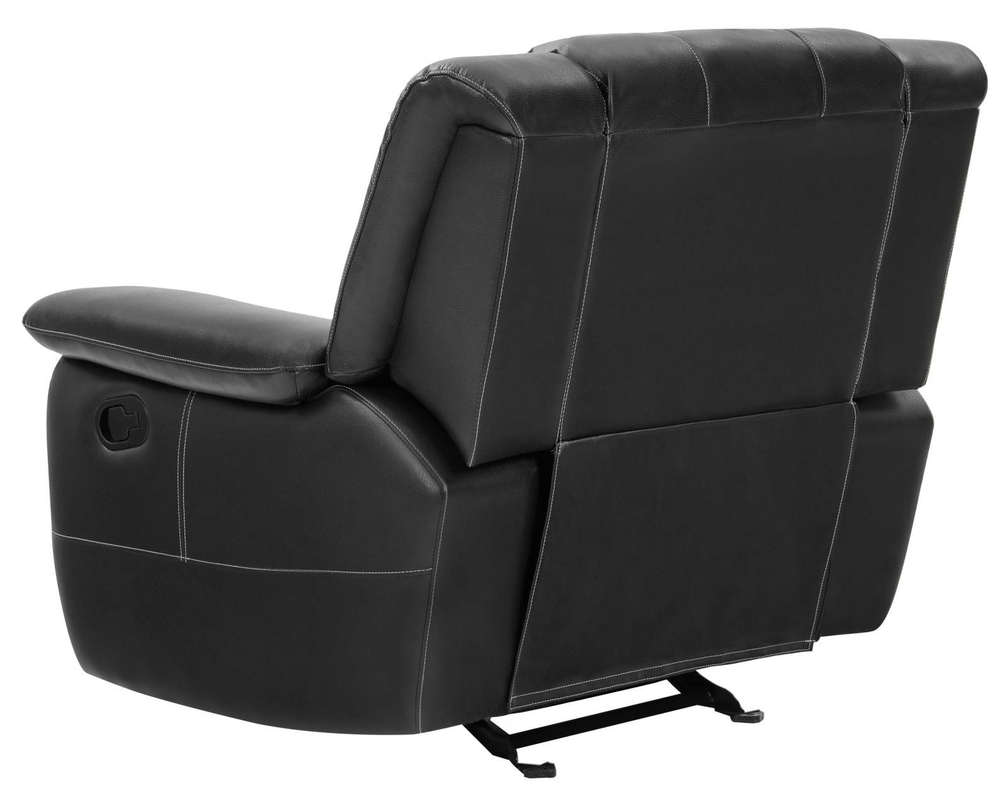 Lee - Lee Upholstered Pillow Top Arm Living Room Set Black