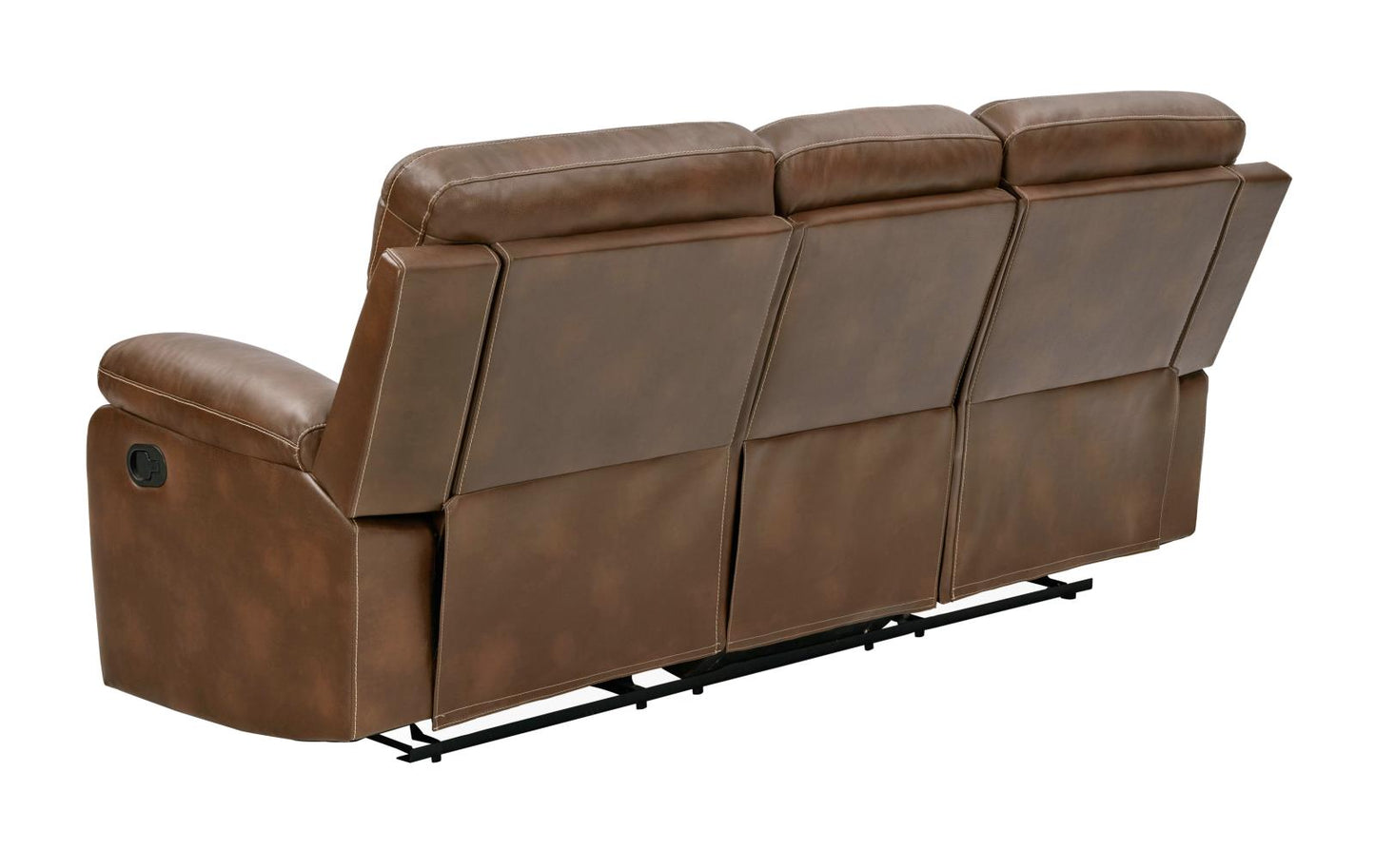 Damiano - Damiano Button Tufted Motion Sofa Tri-tone Brown