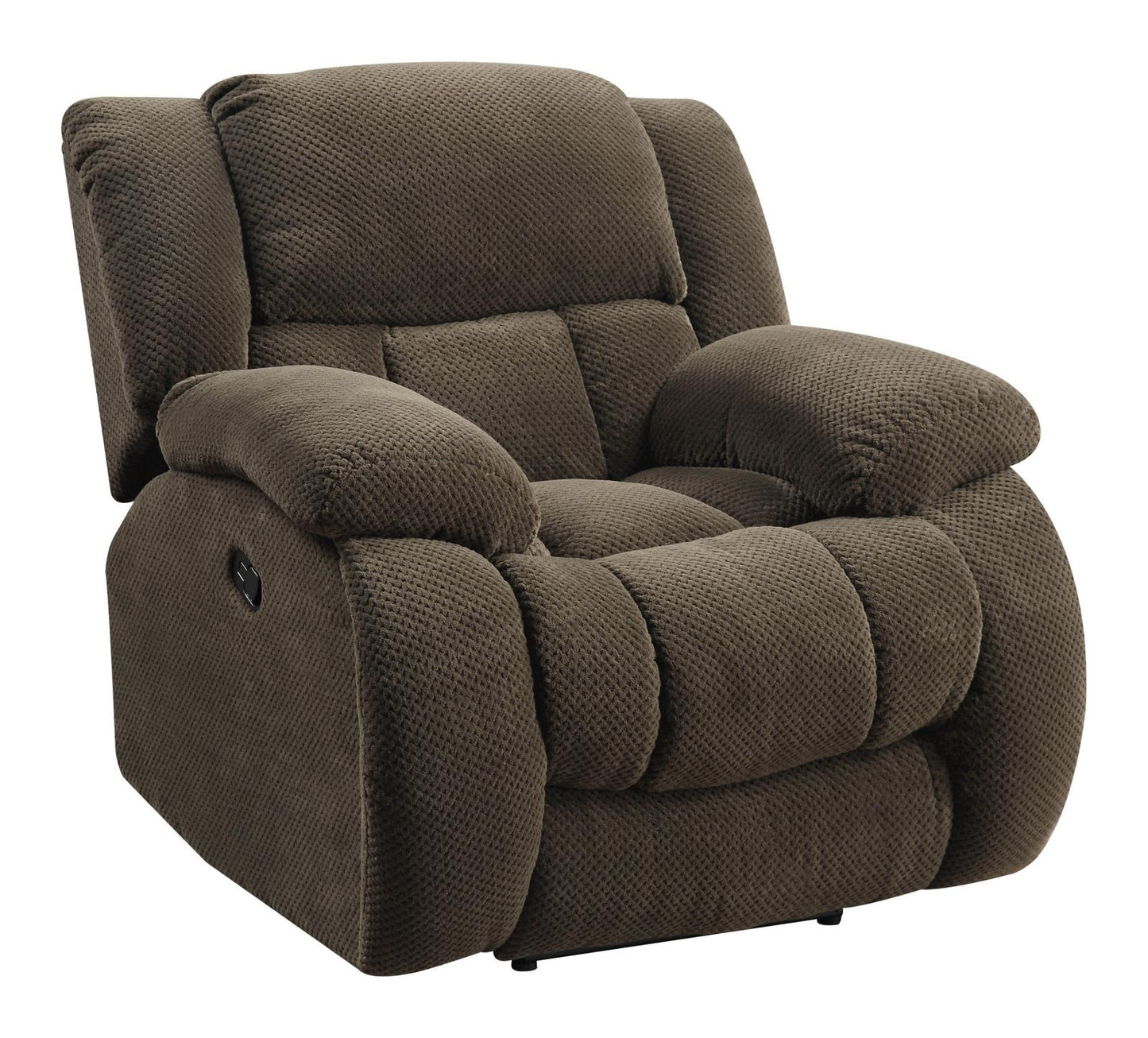 Weissman - Weissman Upholstered Glider Recliner Chocolate