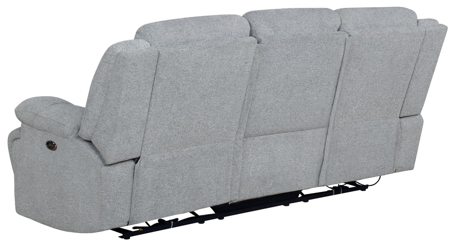 Waterbury - Waterbury 3-piece Pillow Top Arm Power Living Room Set Grey