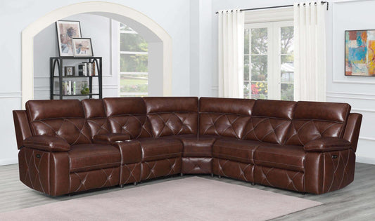 Chester - Chester 6-piece Power^2 Sectional Chocolate