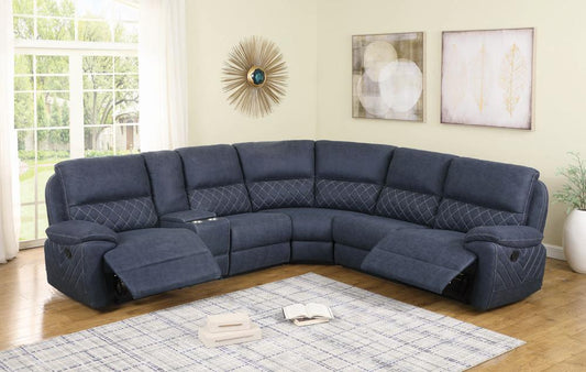 Variel - Variel 6-piece Modular Motion Sectional Blue