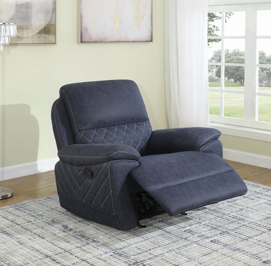 Variel - Variel Glider Recliner Blue