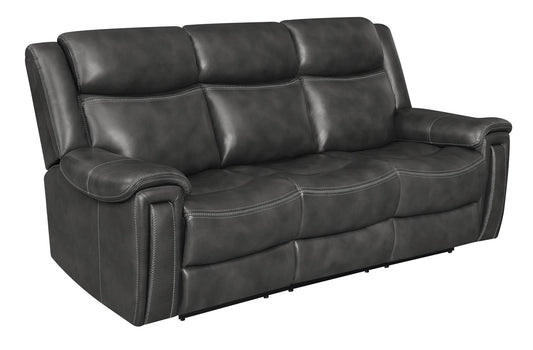 Shallowford - Shallowford Upholstered Power^2 Sofa Hand Rubbed Charcoal