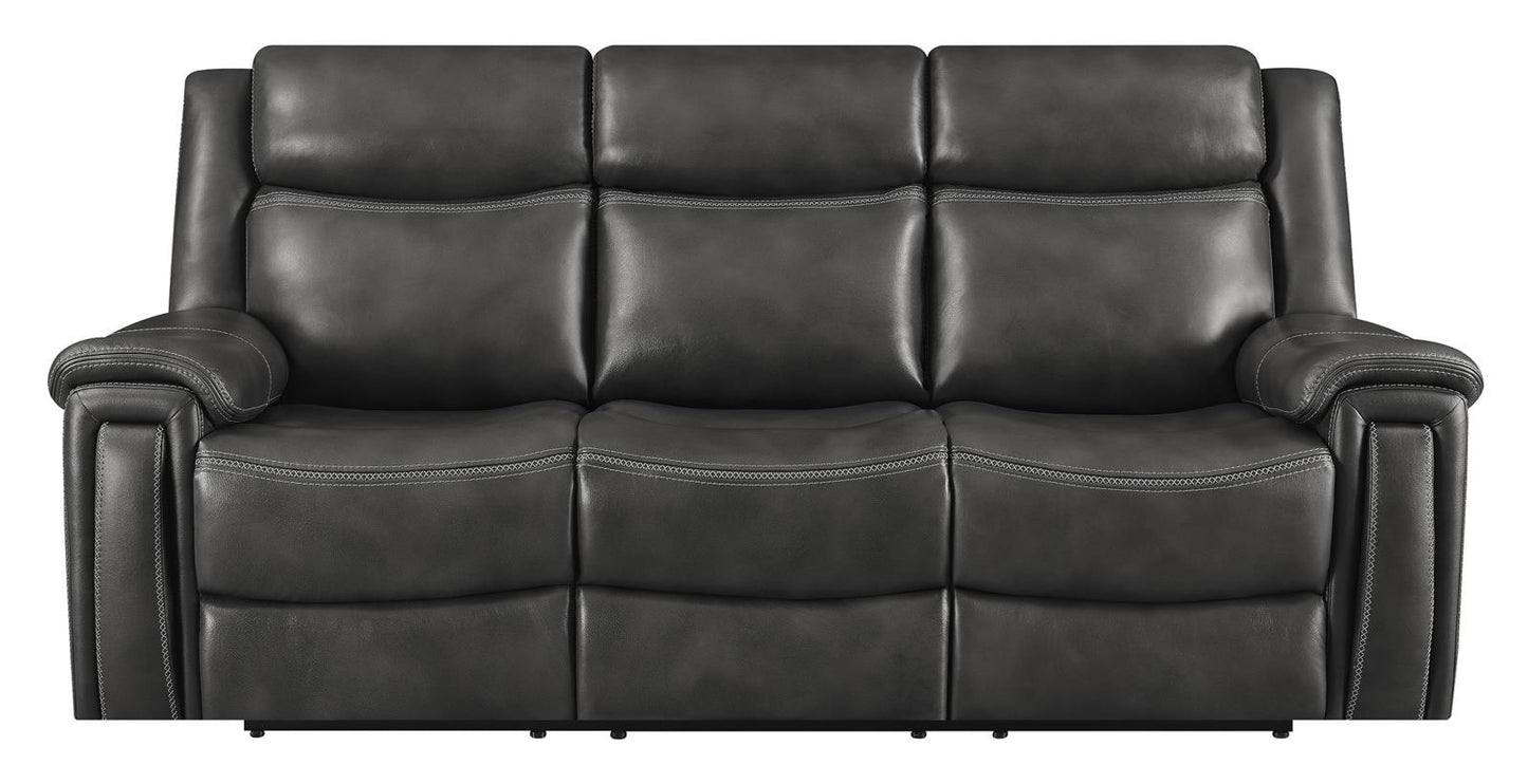 Shallowford - Shallowford 2-piece Power^2 Living Room Set Hand Rubbed Charcoal