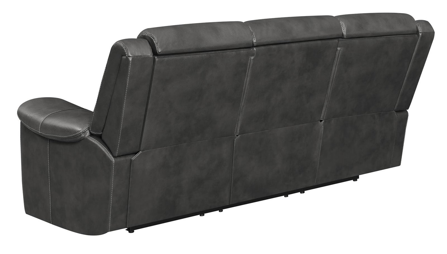 Shallowford - Shallowford 2-piece Power^2 Living Room Set Hand Rubbed Charcoal