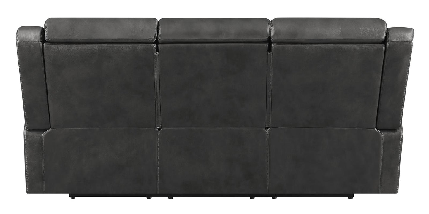Shallowford - Shallowford 2-piece Power^2 Living Room Set Hand Rubbed Charcoal