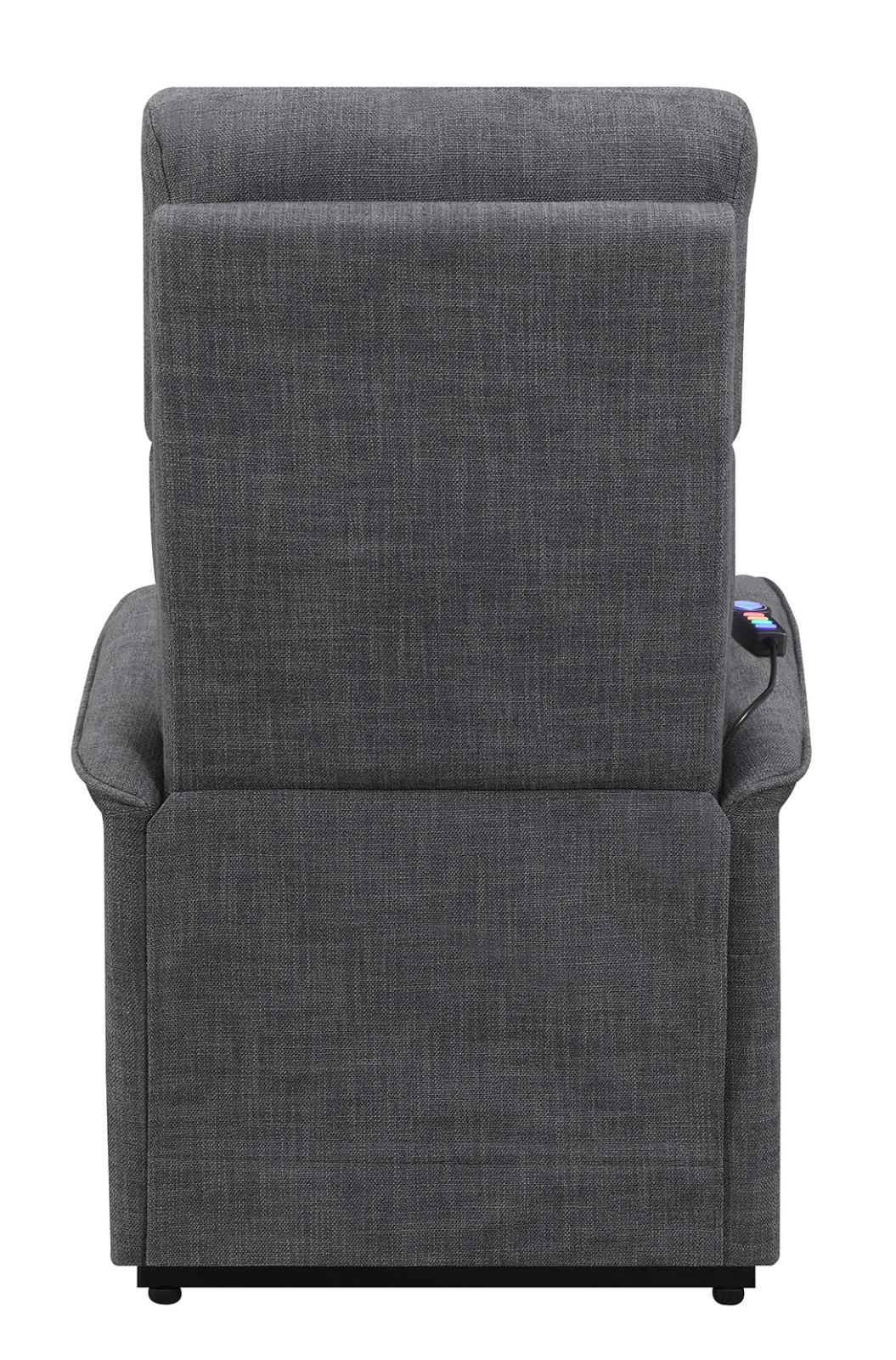 Herrera - Herrera Power Lift Recliner with Wired Remote Charcoal