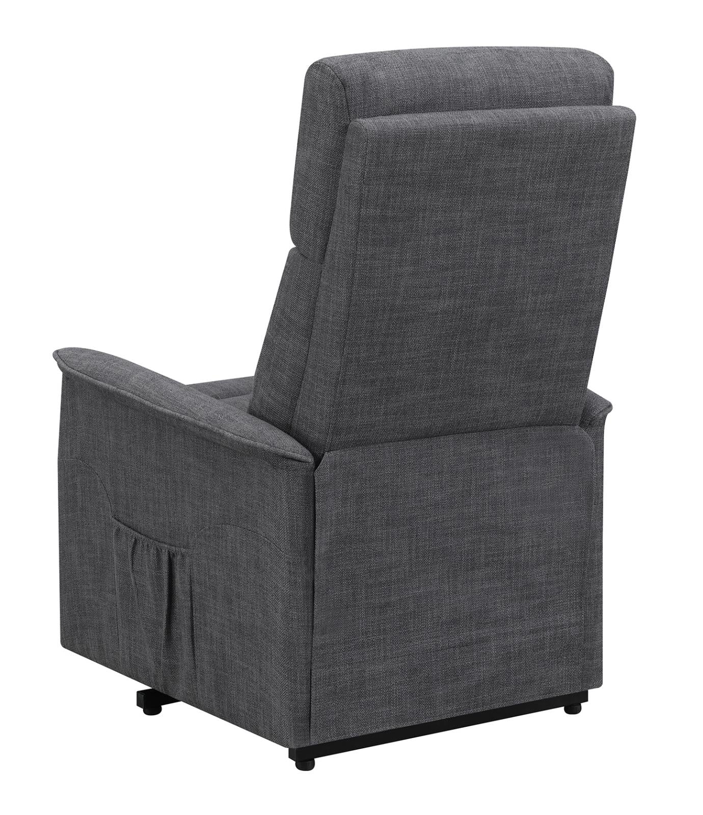 Herrera - Herrera Power Lift Recliner with Wired Remote Charcoal