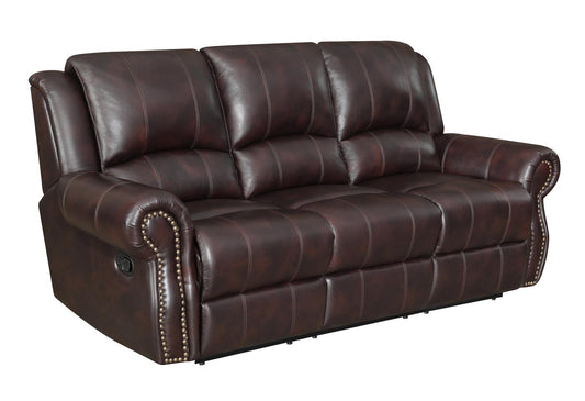 Sir Rawlinson - Sir Rawlinson Nailhead Trim Motion Sofa Dark Brown