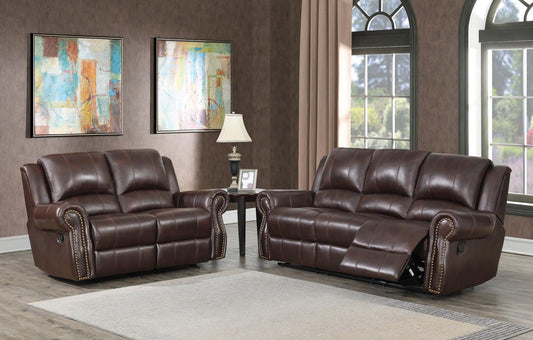 Sir Rawlinson - Sir Rawlinson Upholstered Living Room Set Dark Brown