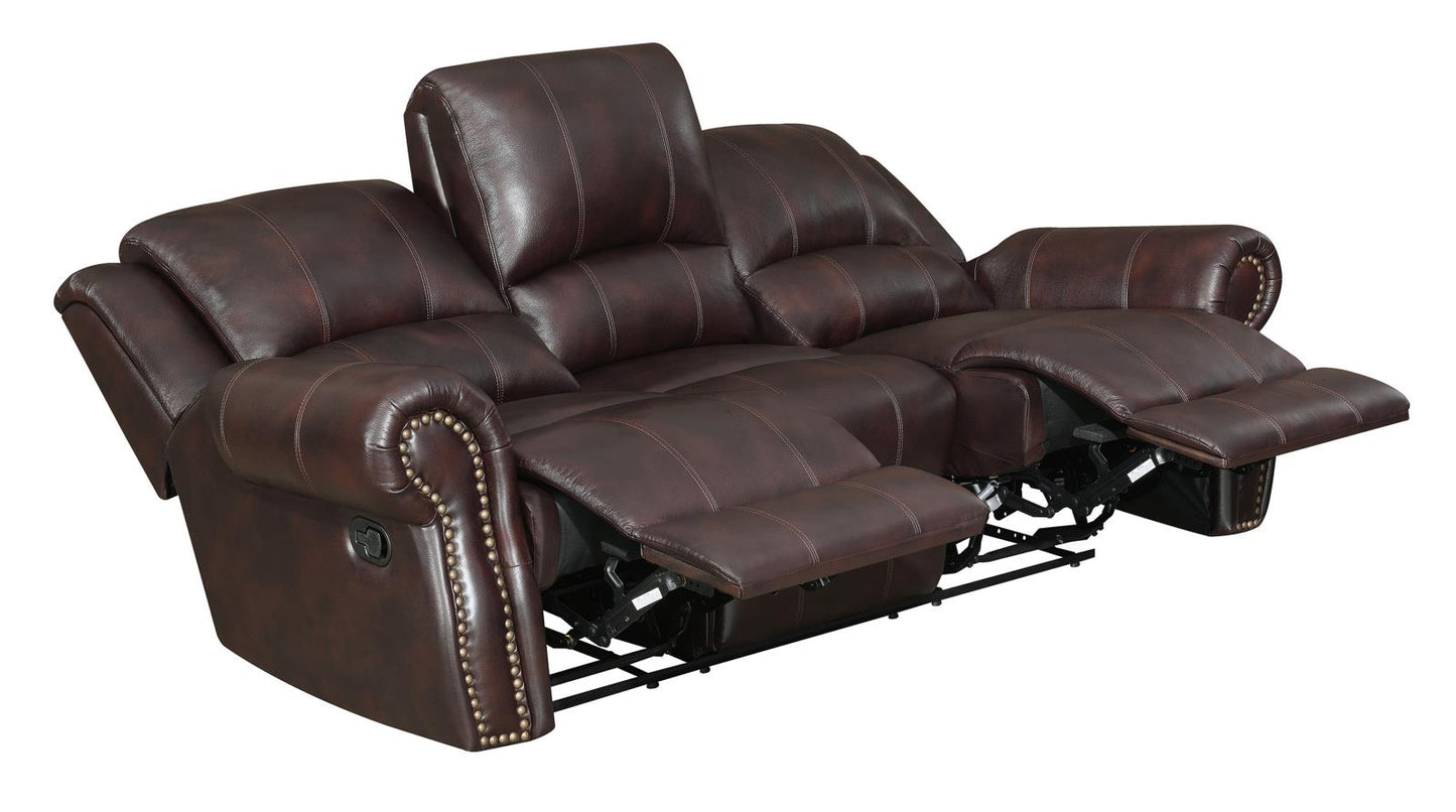 Sir Rawlinson - Sir Rawlinson Upholstered Living Room Set Dark Brown