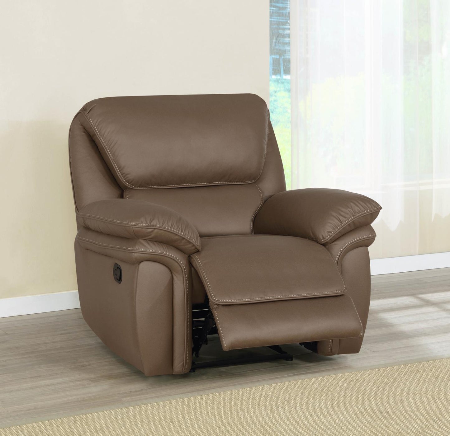 Breton - Breton Upholstered Tufted Back Recliner