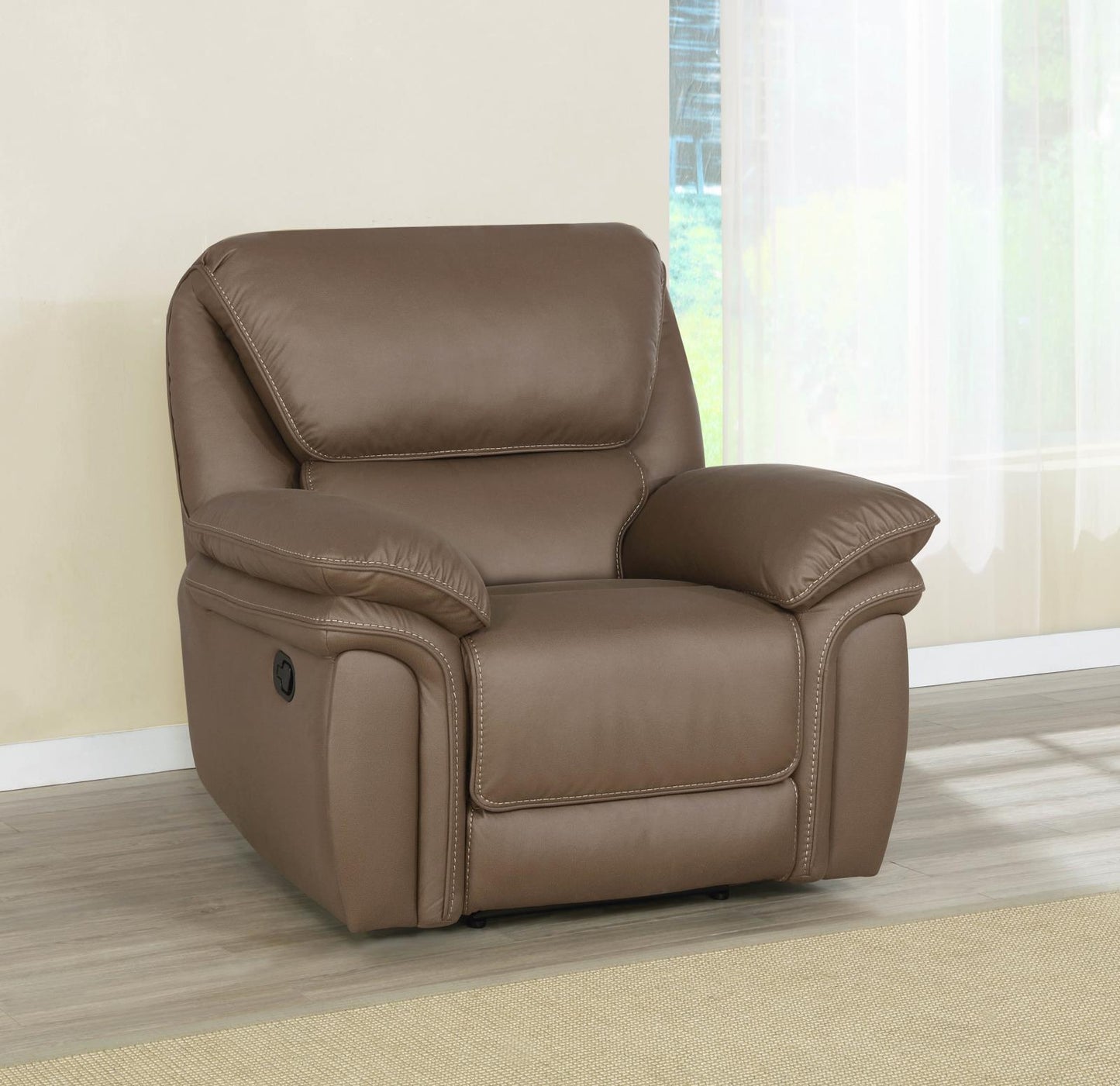 Breton - Breton Upholstered Tufted Back Recliner