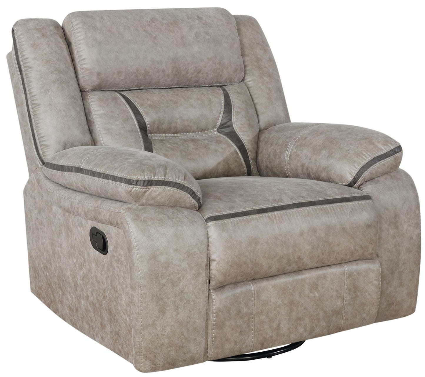 Greer - Greer Upholstered Tufted Back Glider Recliner