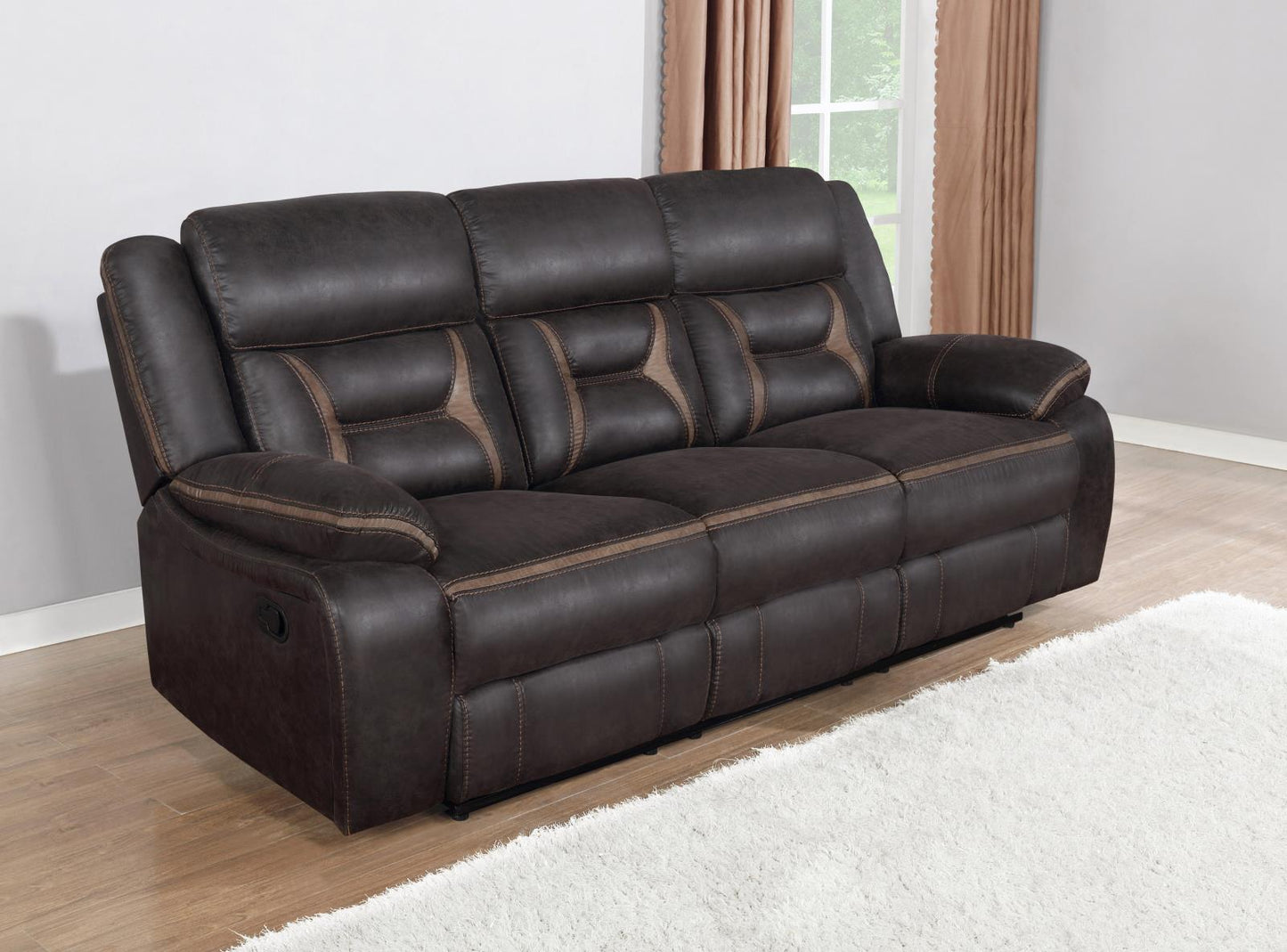 Greer - Greer Upholstered Tufted Back Motion Sofa
