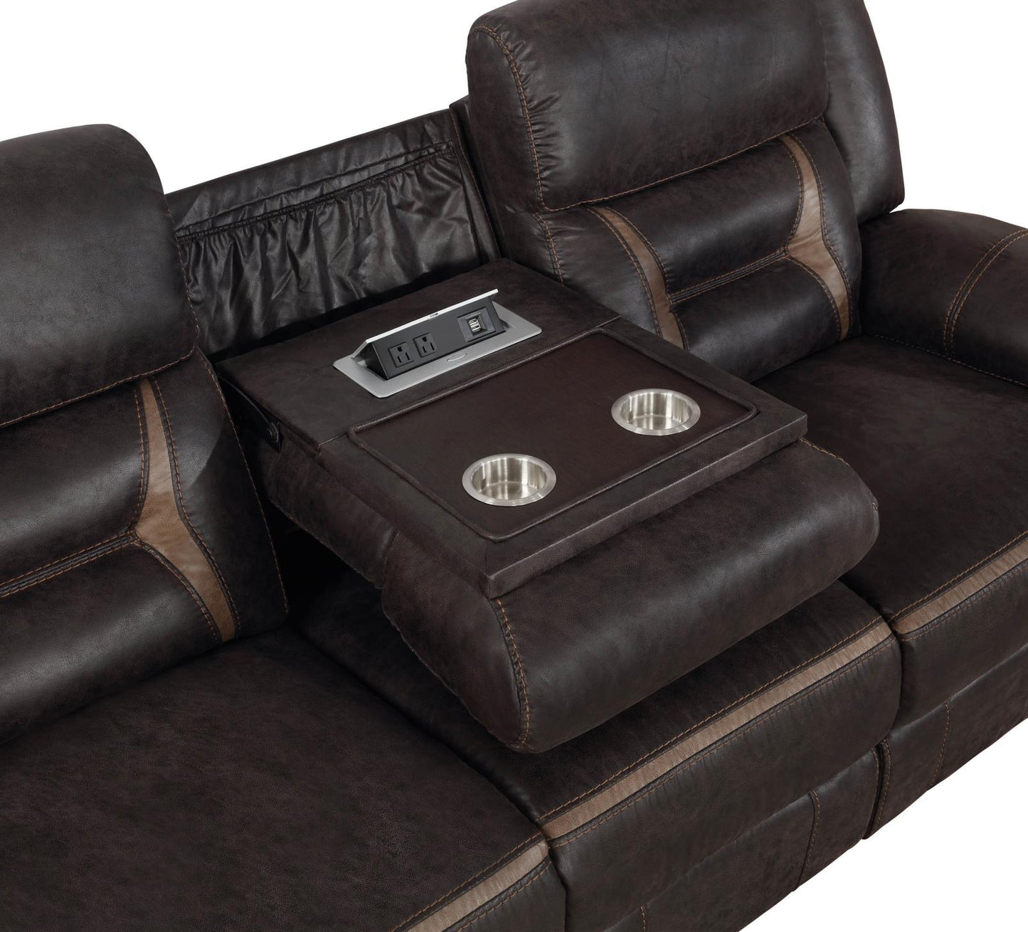 Greer - Greer Upholstered Tufted Back Motion Sofa