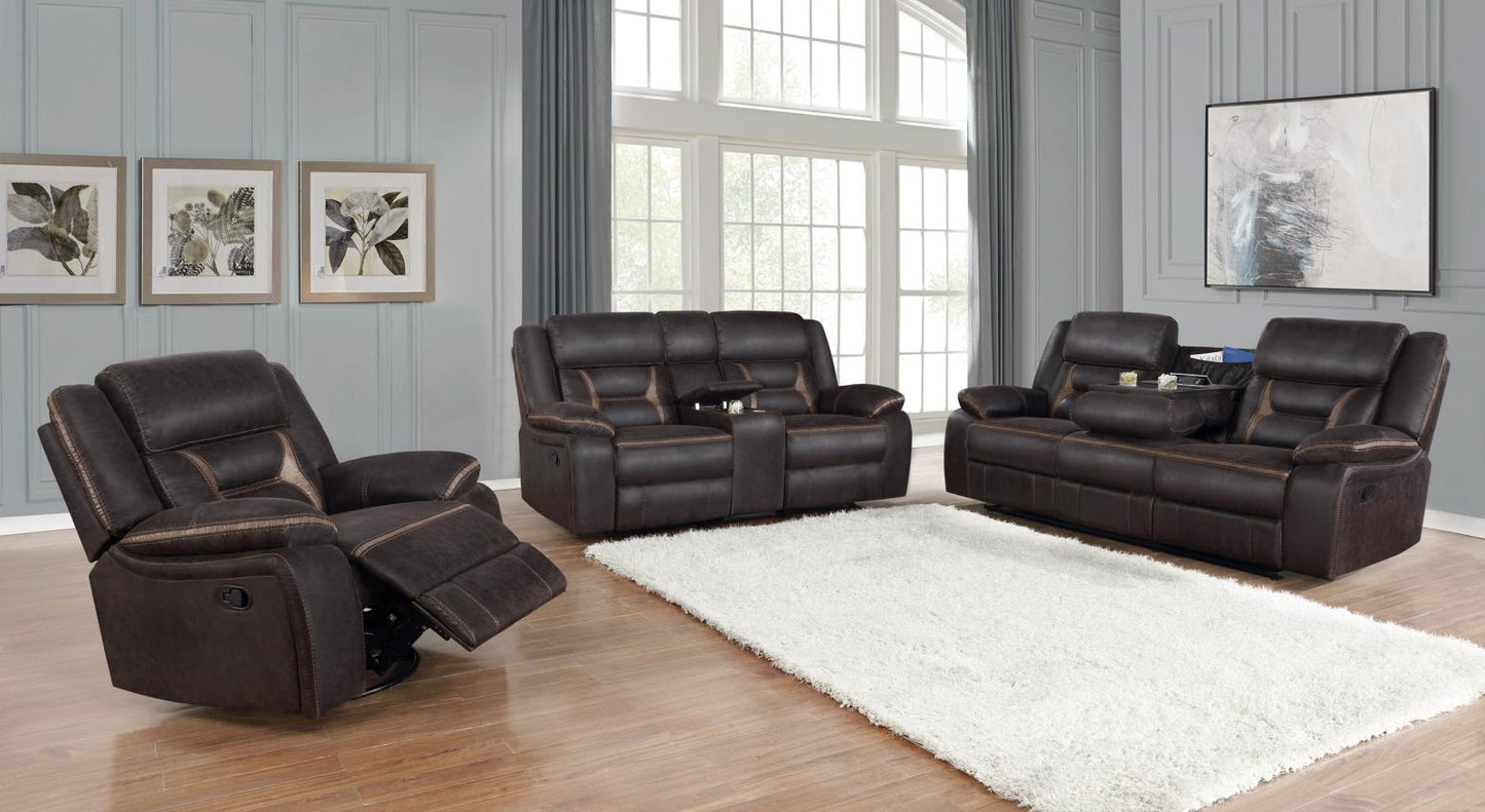 Greer - Greer Upholstered Tufted Back Glider Recliner