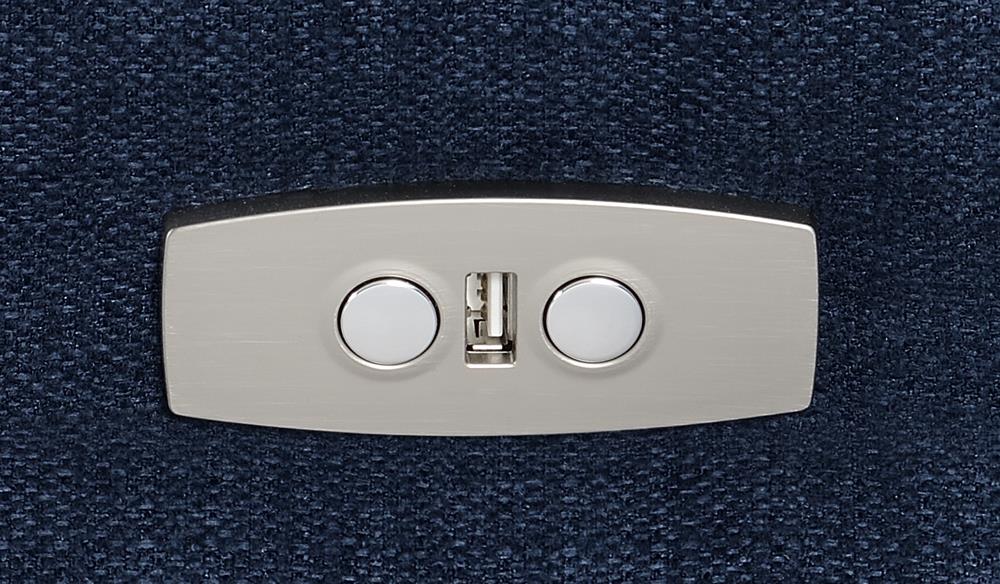 Destino - Destino 6-piece Modular Power Sectional Midnight Blue