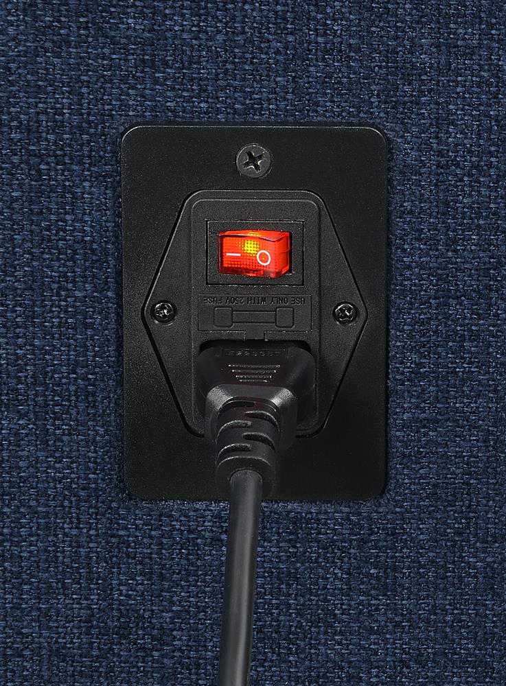 Destino - Destino 6-piece Modular Power Sectional Midnight Blue