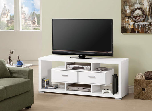 Darien - Darien 2-drawer Rectangular TV Console White