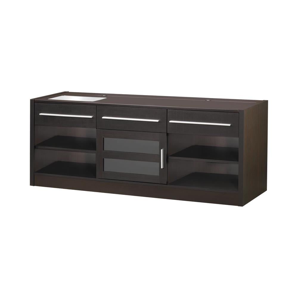 Elwood - Elwood 3-drawer Built-in Connect-it TV Console Cappuccino