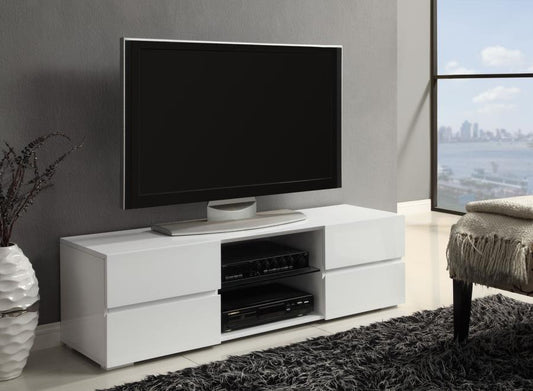 Galvin - Galvin 4-drawer TV Console Glossy White
