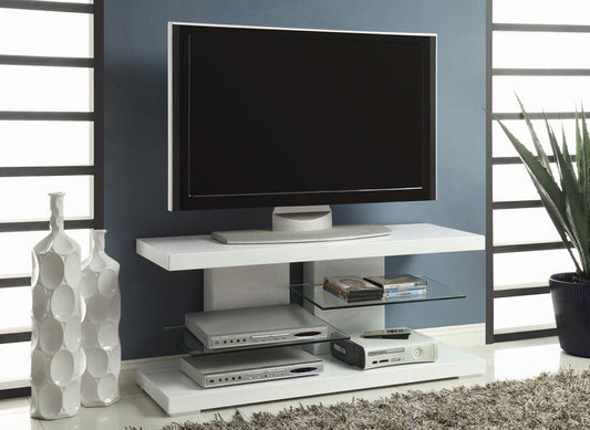 Cogswell - Cogswell 2-shelf TV Console Glossy White