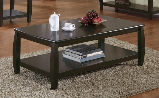 Dixon - Dixon Rectangular Coffee Table with Lower Shelf Espresso