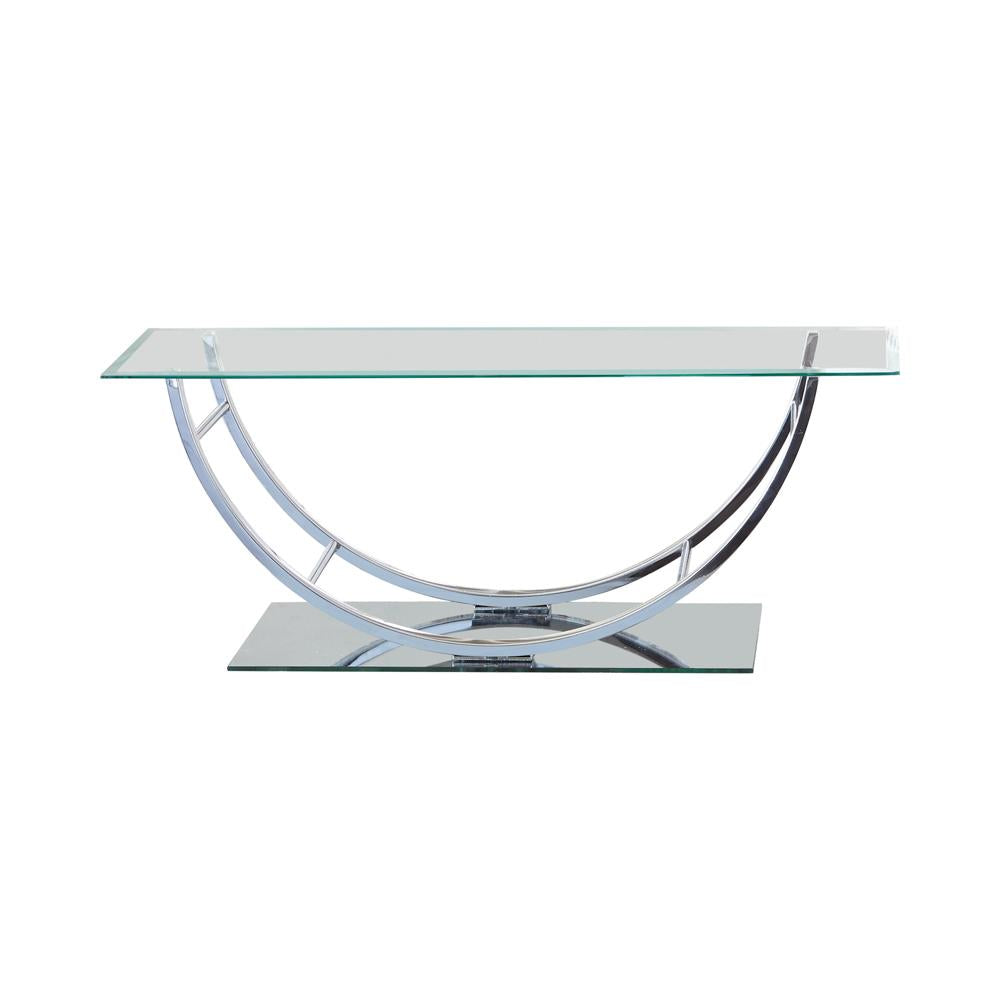 Danville - Danville U-shaped Coffee Table Chrome