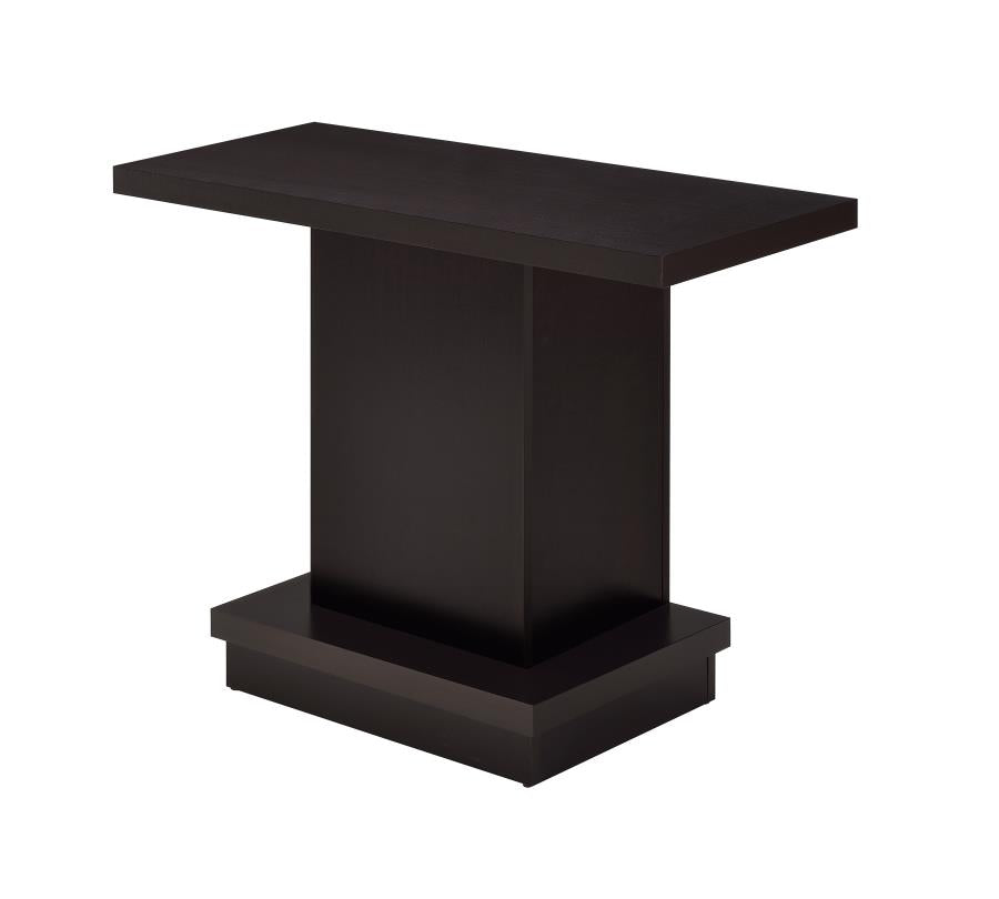 Reston - Reston Pedestal Sofa Table Cappuccino