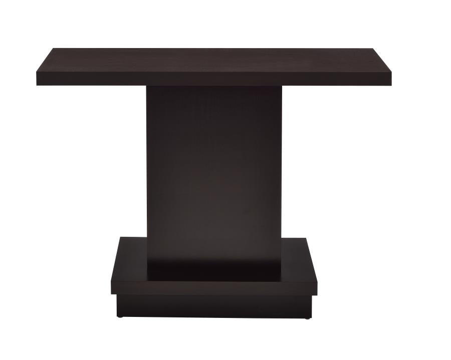 Reston - Reston Pedestal Sofa Table Cappuccino
