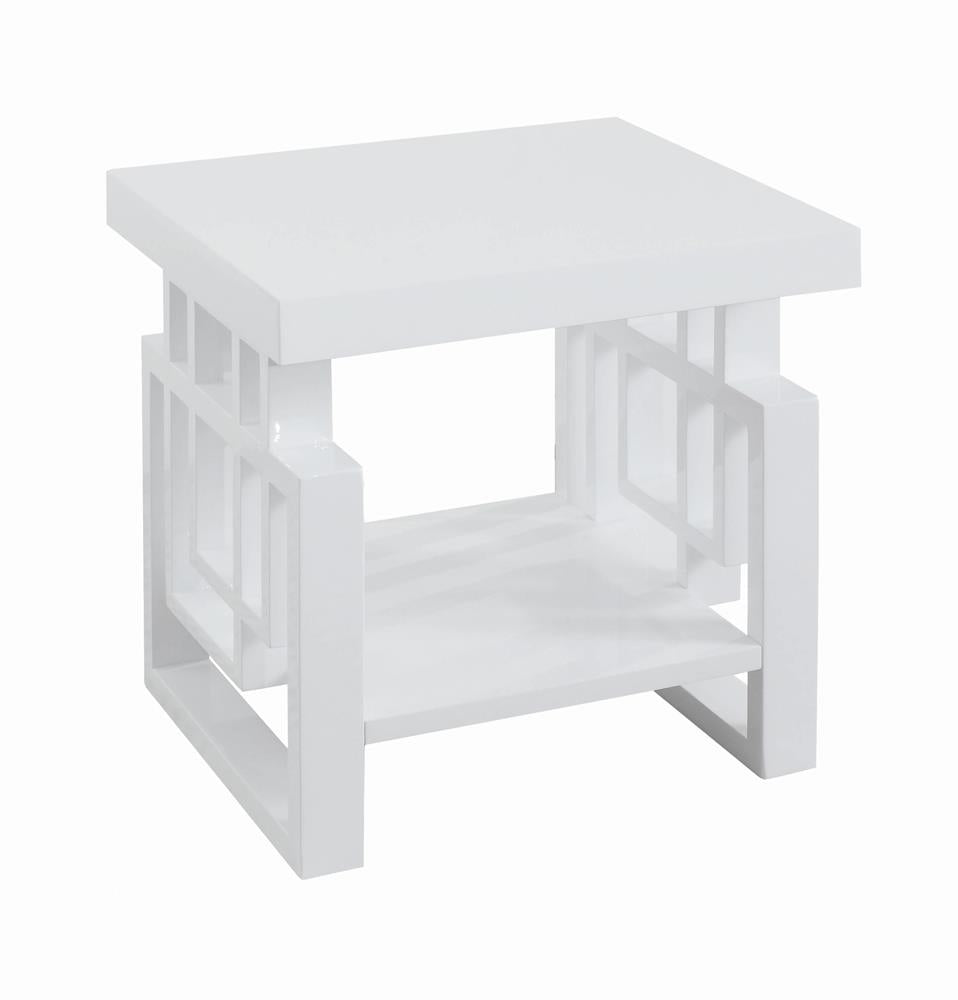 Schmitt - Schmitt Rectangular End Table High Glossy White
