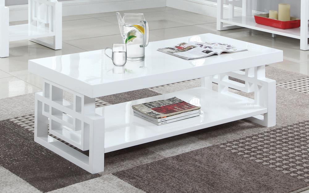 Schmitt - Schmitt Rectangular Coffee Table High Glossy White