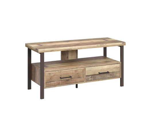 Ruston - Ruston 48" 2-drawer TV Console Weathered Pine