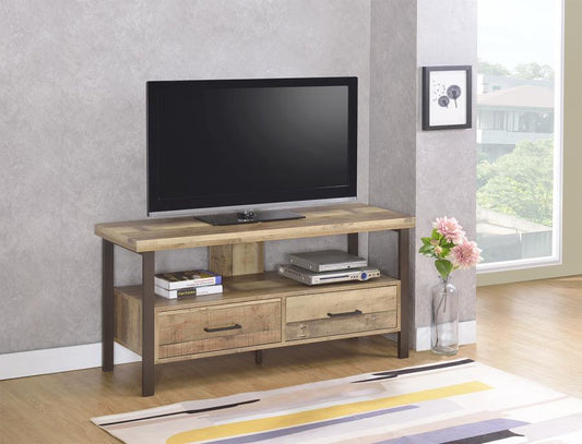 Ruston - Ruston 48" 2-drawer TV Console Weathered Pine