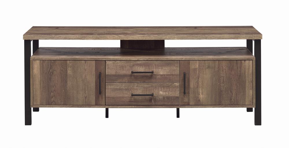 Ruston - Ruston 59" 2-drawer Rectangular TV Console Rustic Oak