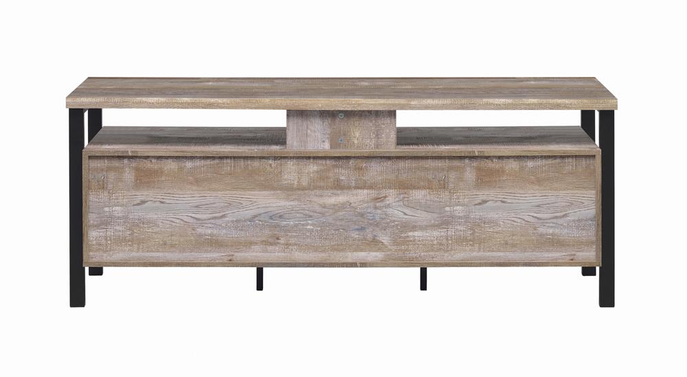 Ruston - Ruston 59" 2-drawer TV Console Weathered Oak