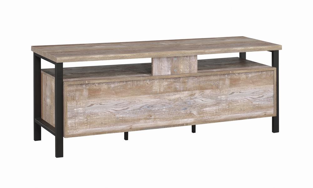 Ruston - Ruston 59" 2-drawer TV Console Weathered Oak