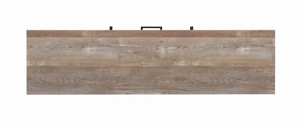 Ruston - Ruston 59" 2-drawer TV Console Weathered Oak