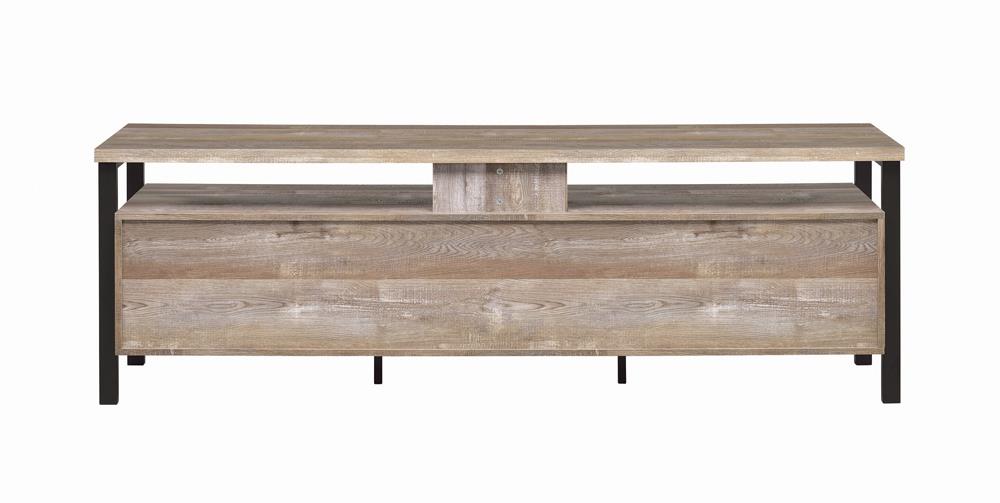 Ruston - Ruston 71" 2-drawer TV Console Weathered Oak