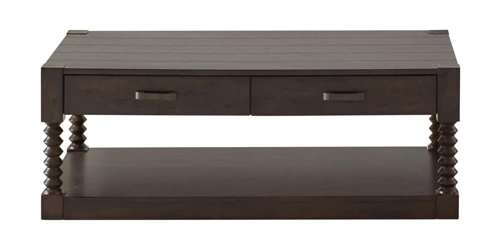 Meredith - Meredith 2-drawer Coffee Table Coffee Bean