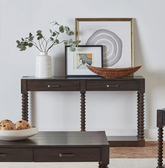 Meredith - Meredith 2-drawer Sofa Table Coffee Bean