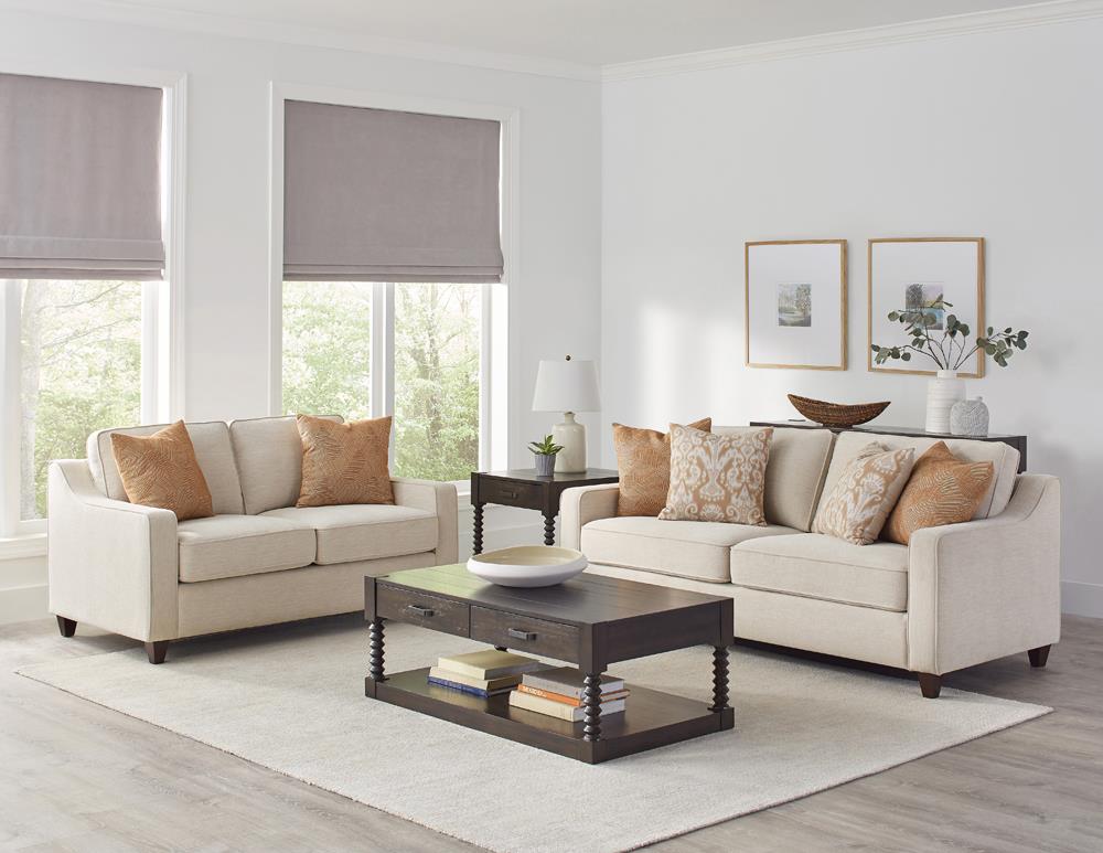Meredith - Meredith 2-drawer Coffee Table Coffee Bean
