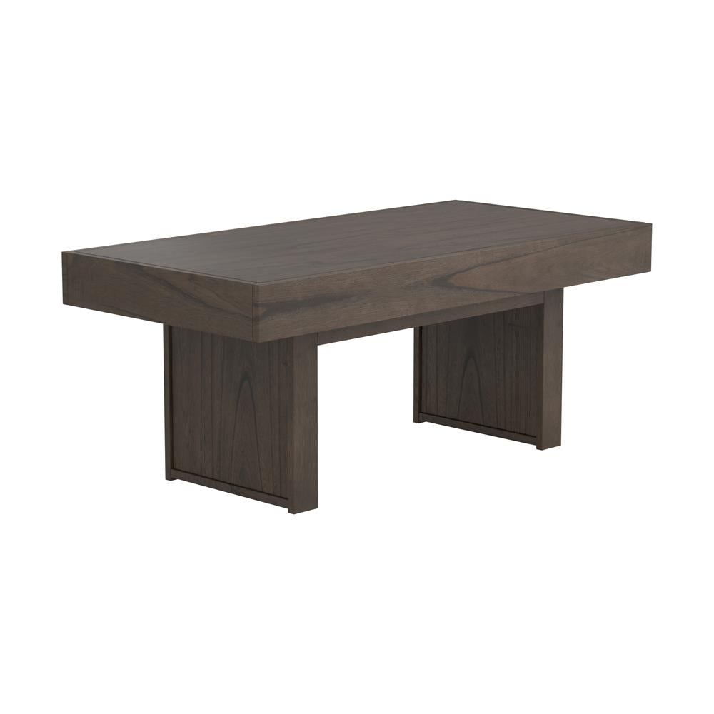 Owen - Owen Rectangle Coffee Table with Hidden Storage Wheat Brown